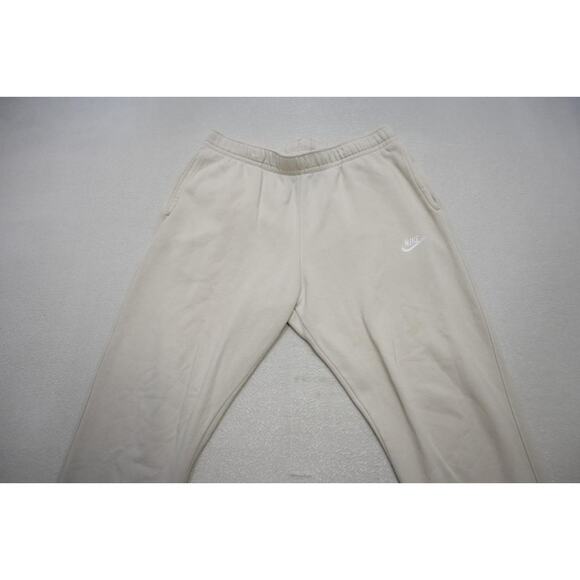 Nike Jogger Sweat Pants Tapered Cotton Blend Cream W/Pockets Mens Sz XL - Picture 5 of 14